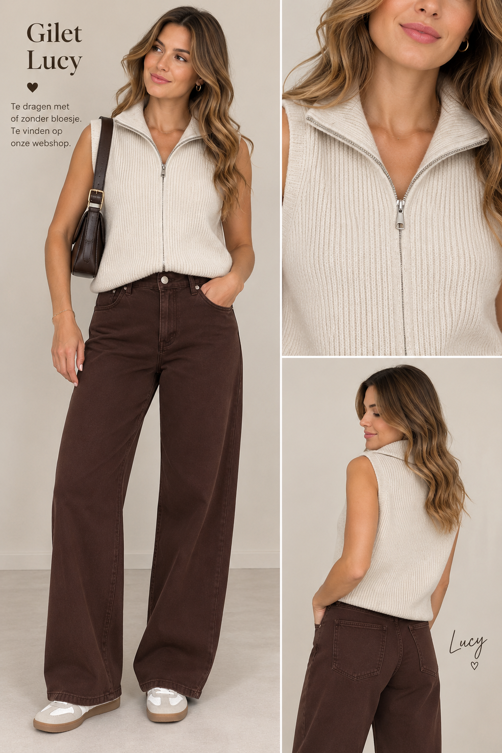 Gilet/debardeur Lucy beige