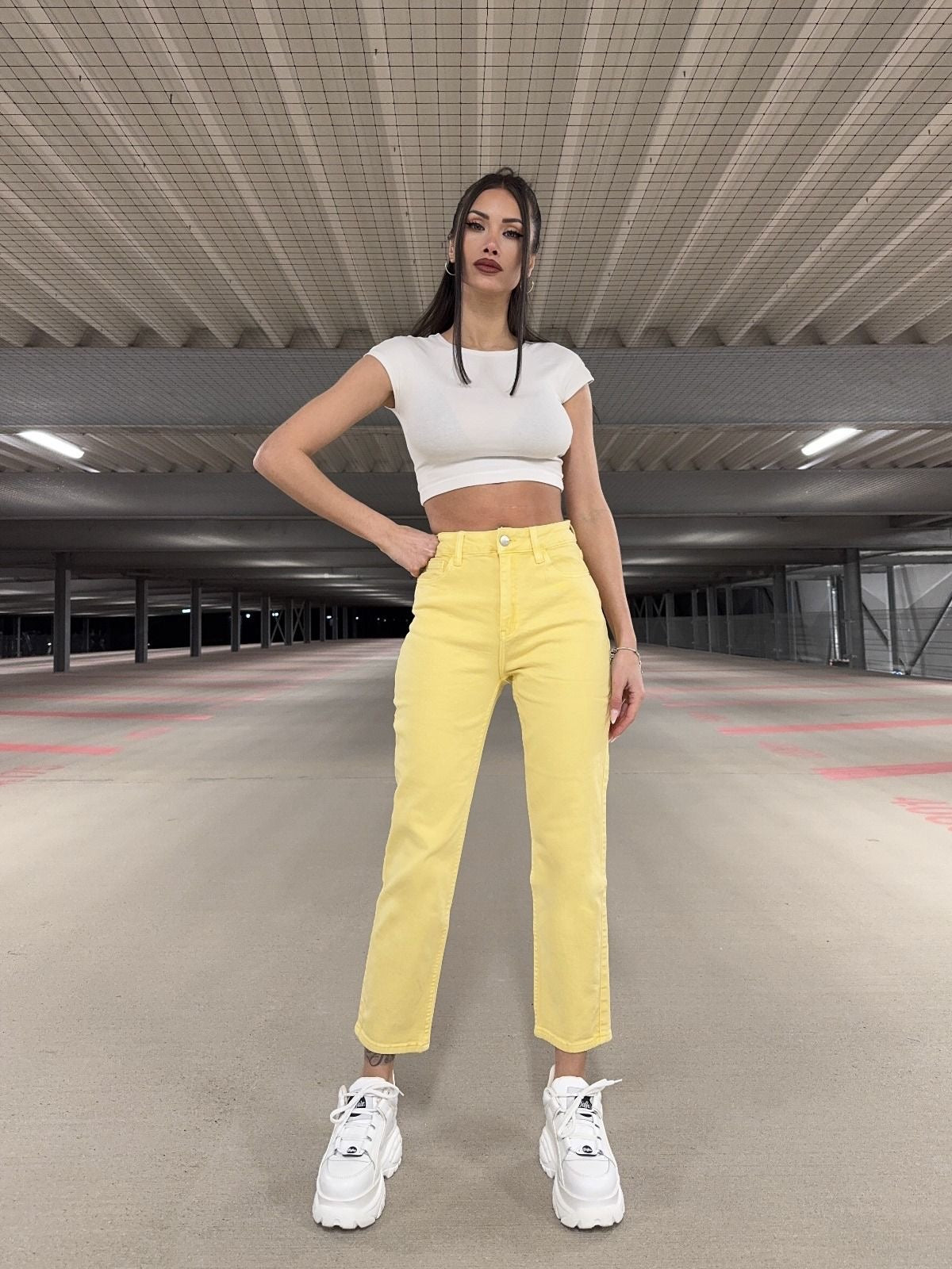Jeansbroek Redial geel