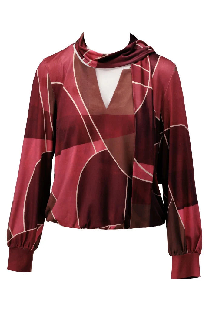K-DESIGN — TOP MET SJAALTJE & PRINT