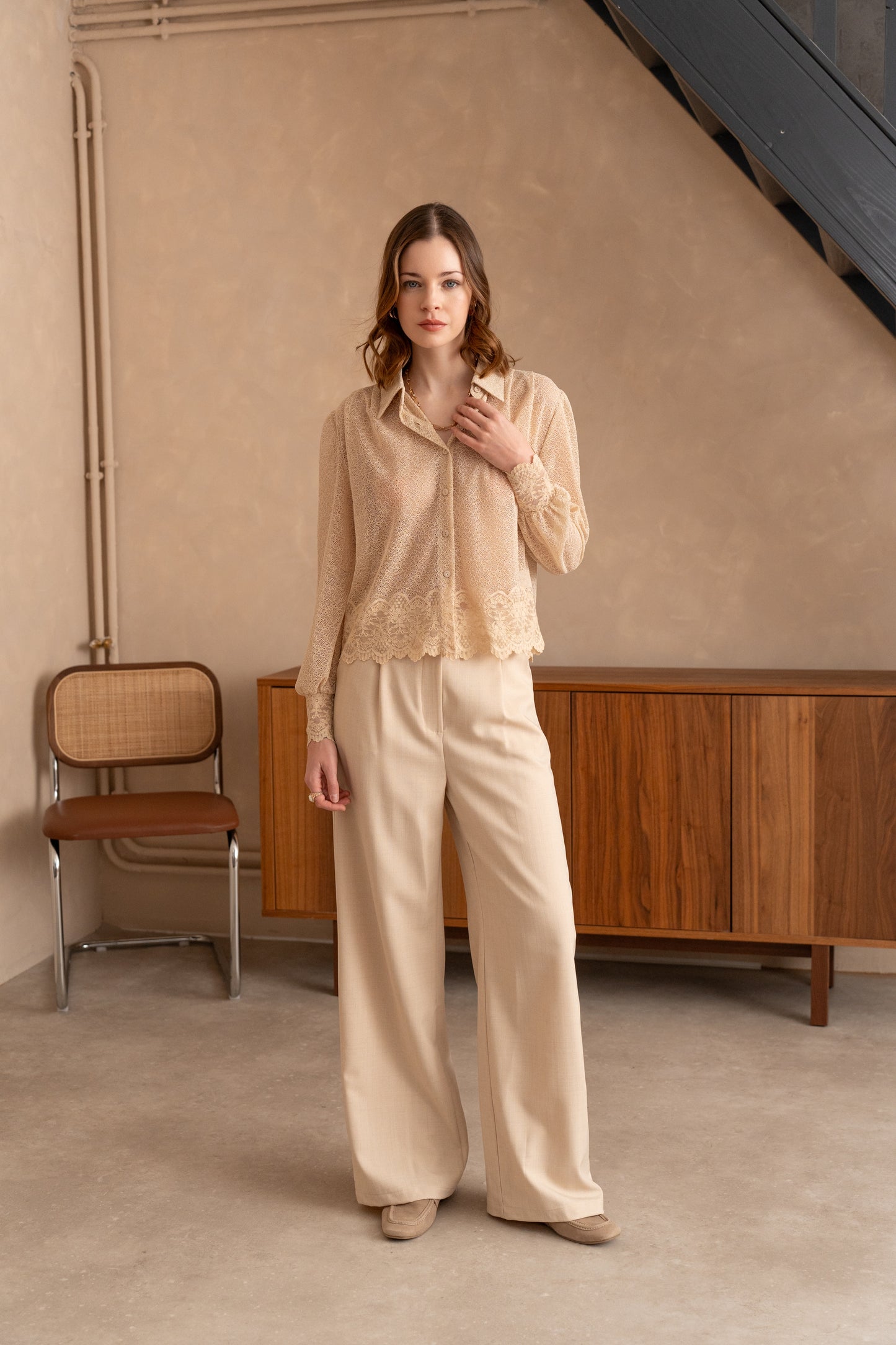 Hemd Marie beige