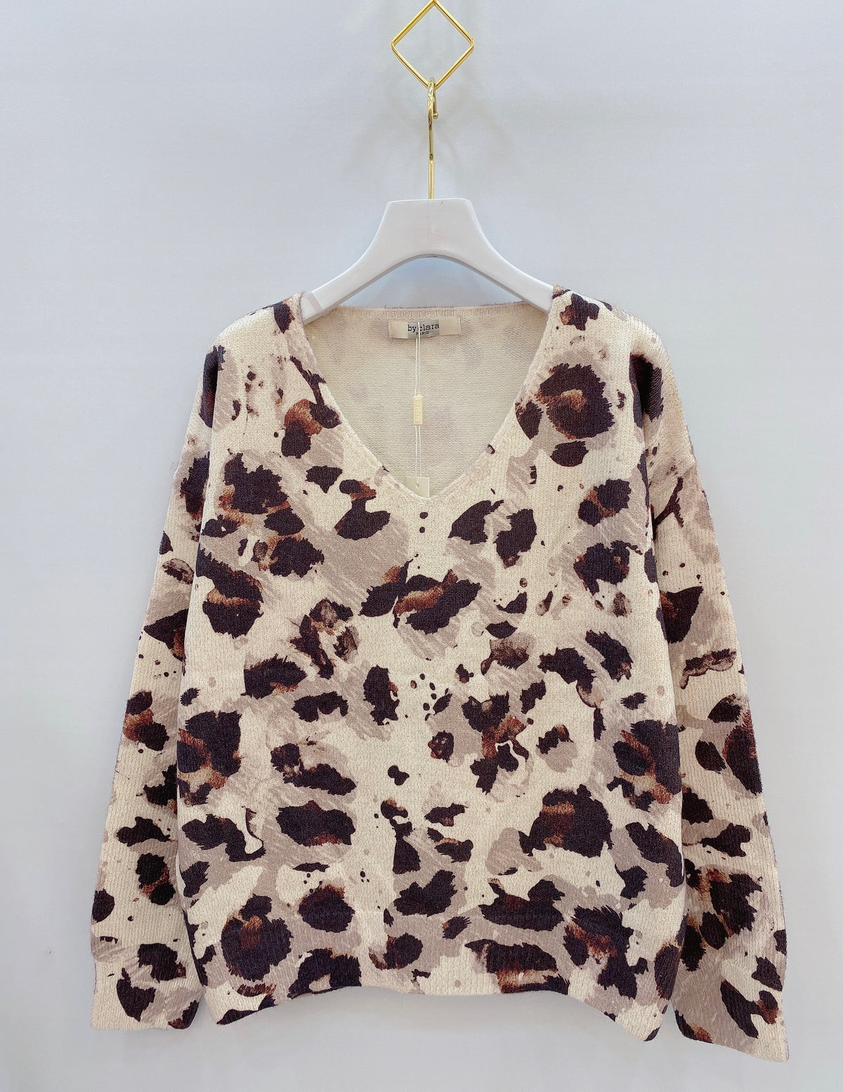 Pull Clara Leopard beige