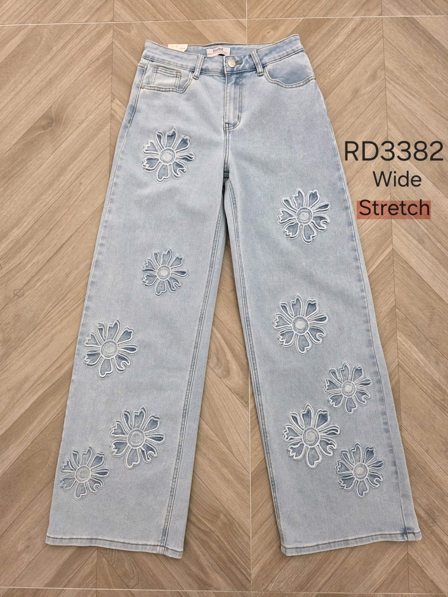 Jeansbroek Redial fleur licht blauw