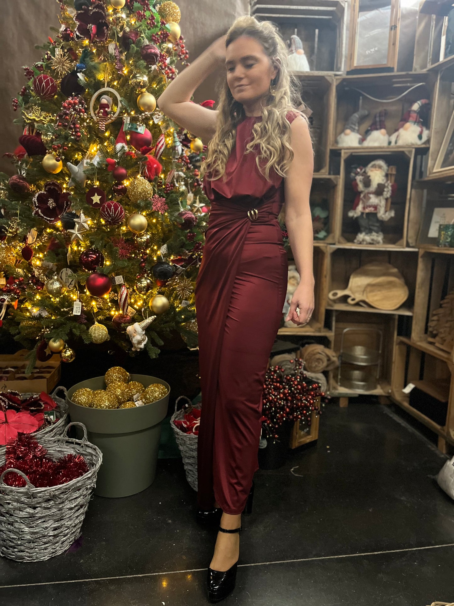Kleed Allyson Bordeaux