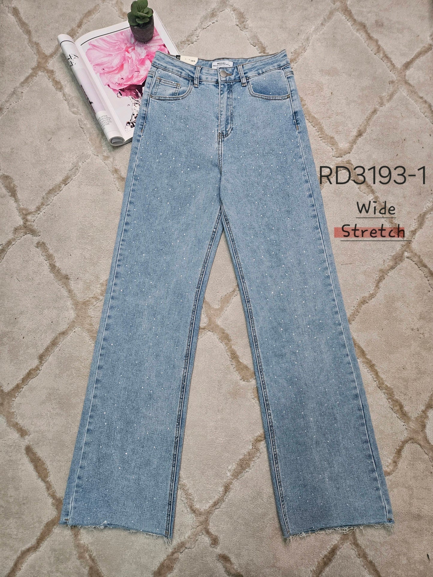 Jeansbroek Redial diamonds