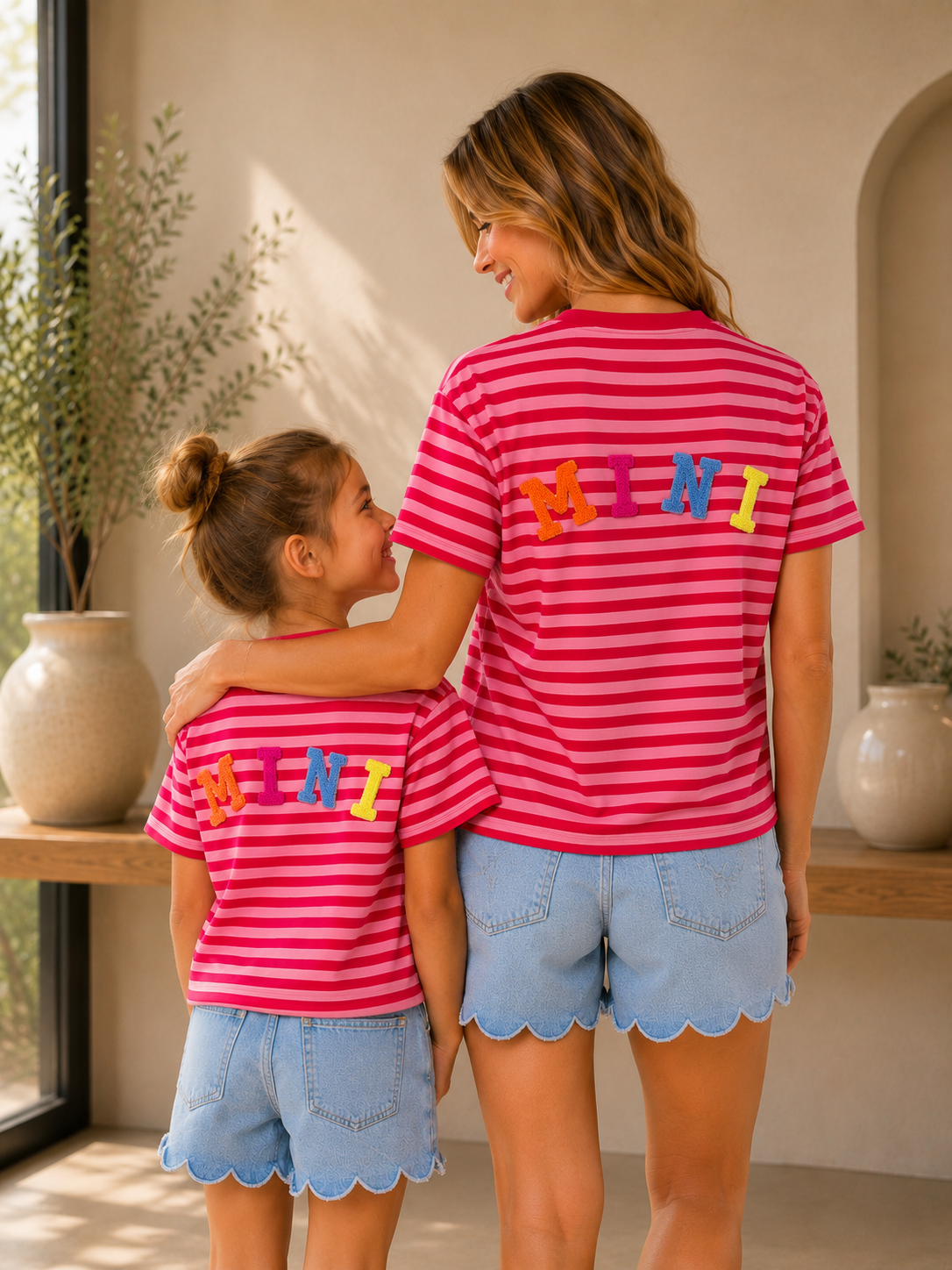 T-shirt Mère mommy rood