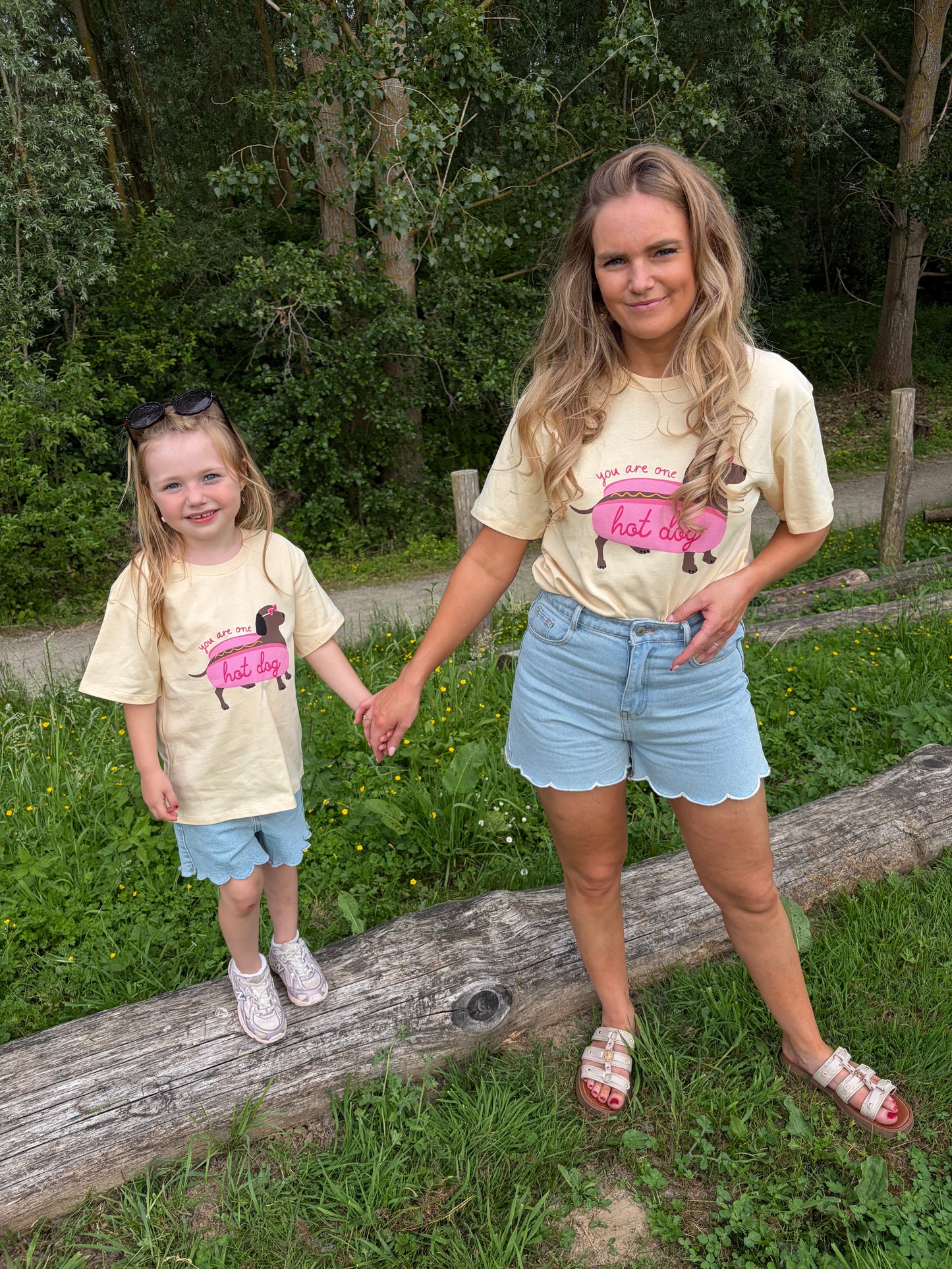 T-shirt Fille hotdog