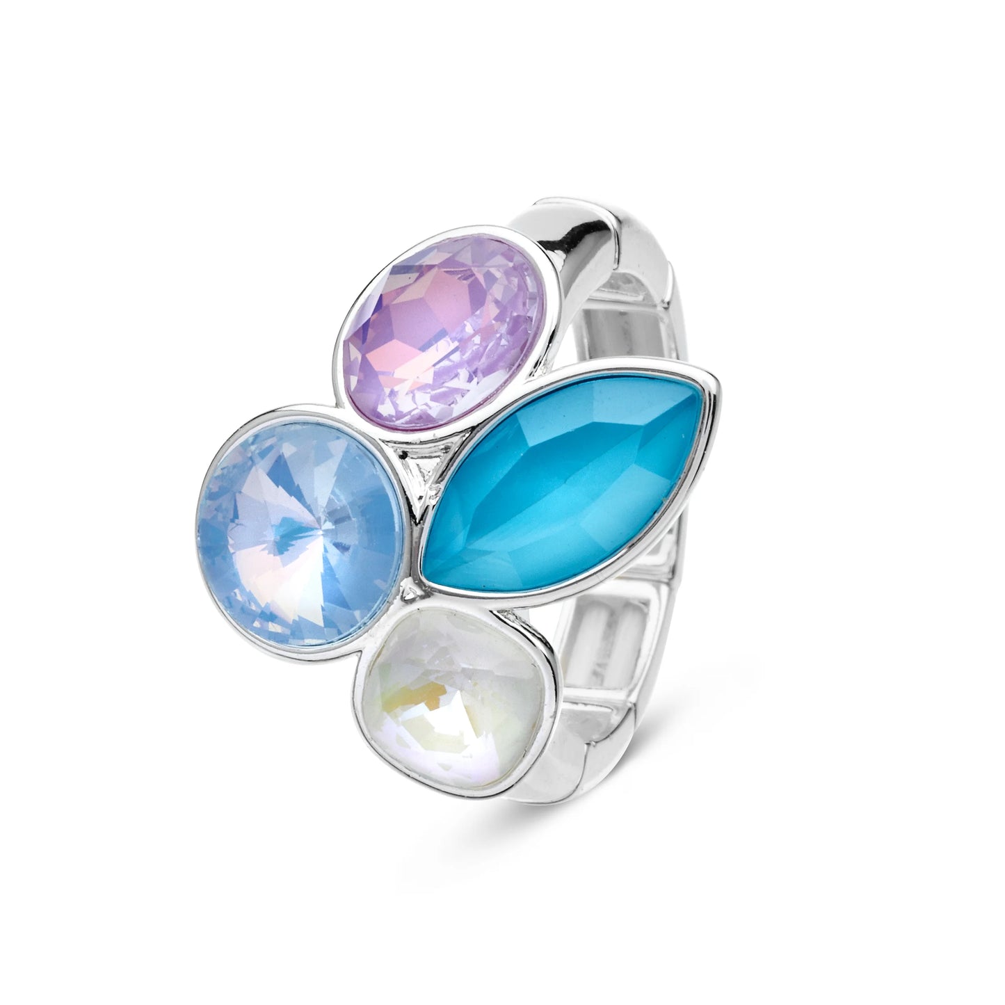 Ring BE jewels zilverkleurig 013
