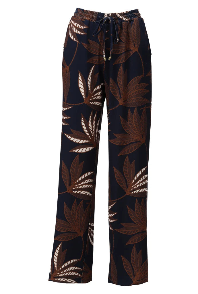 K-DESIGN — BROEK MET BOTANISCHE PRINT