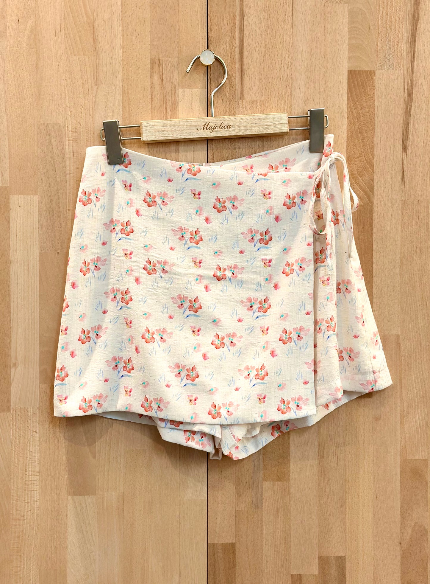 Short/rok Maya beige bloemen