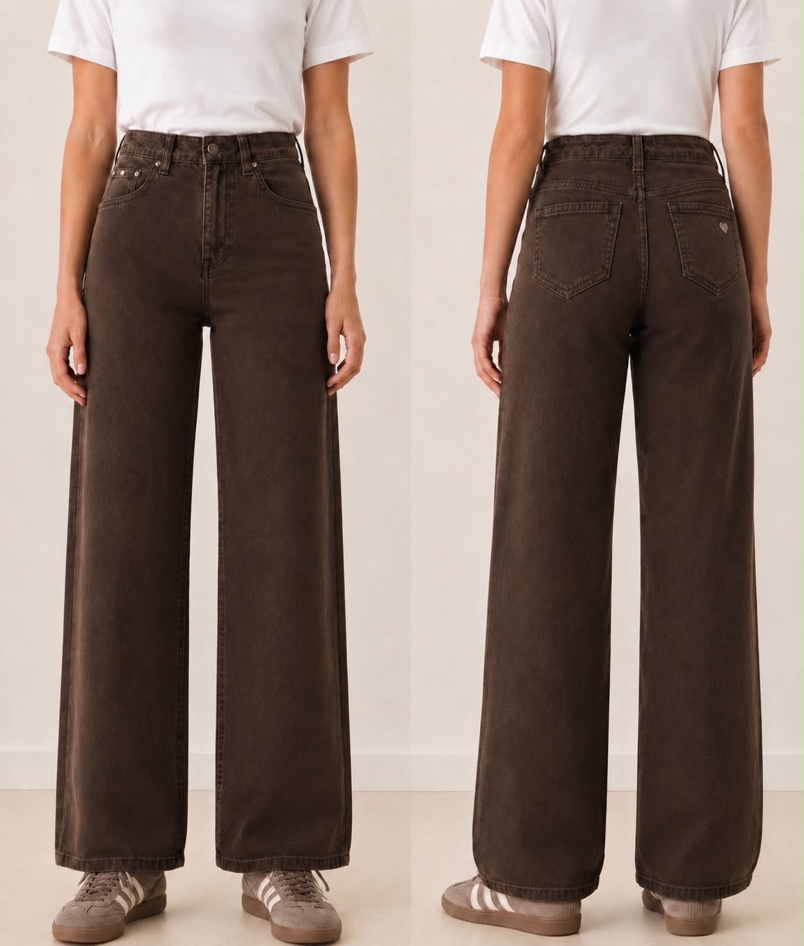 Jeansbroek Fenna choco