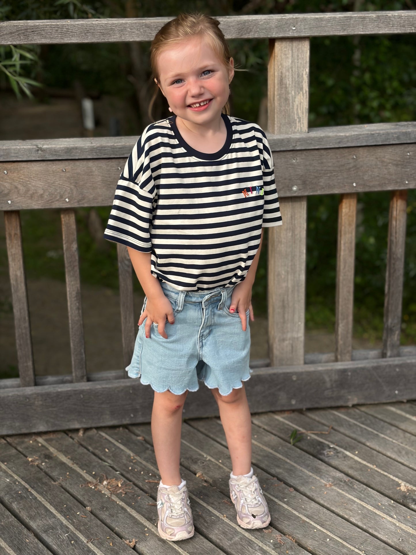 T-shirt Fille mini navy