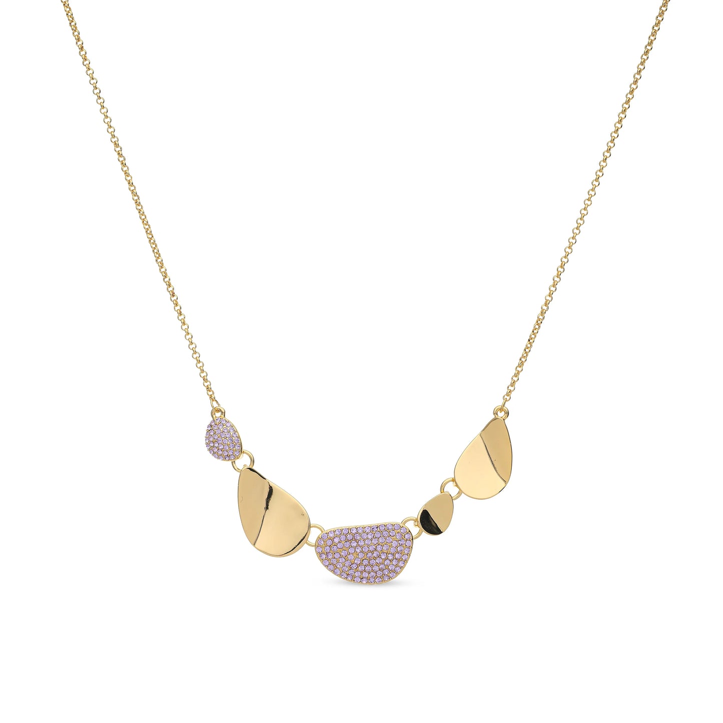 Ketting BE jewels licht paars 029