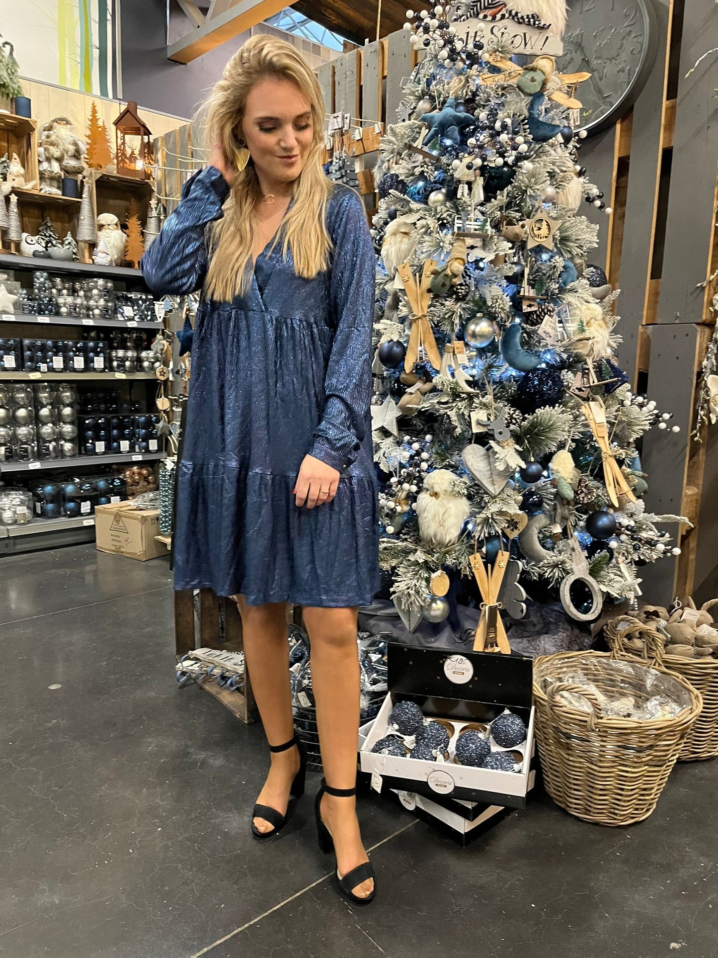 Feestkleedje Avril blauw