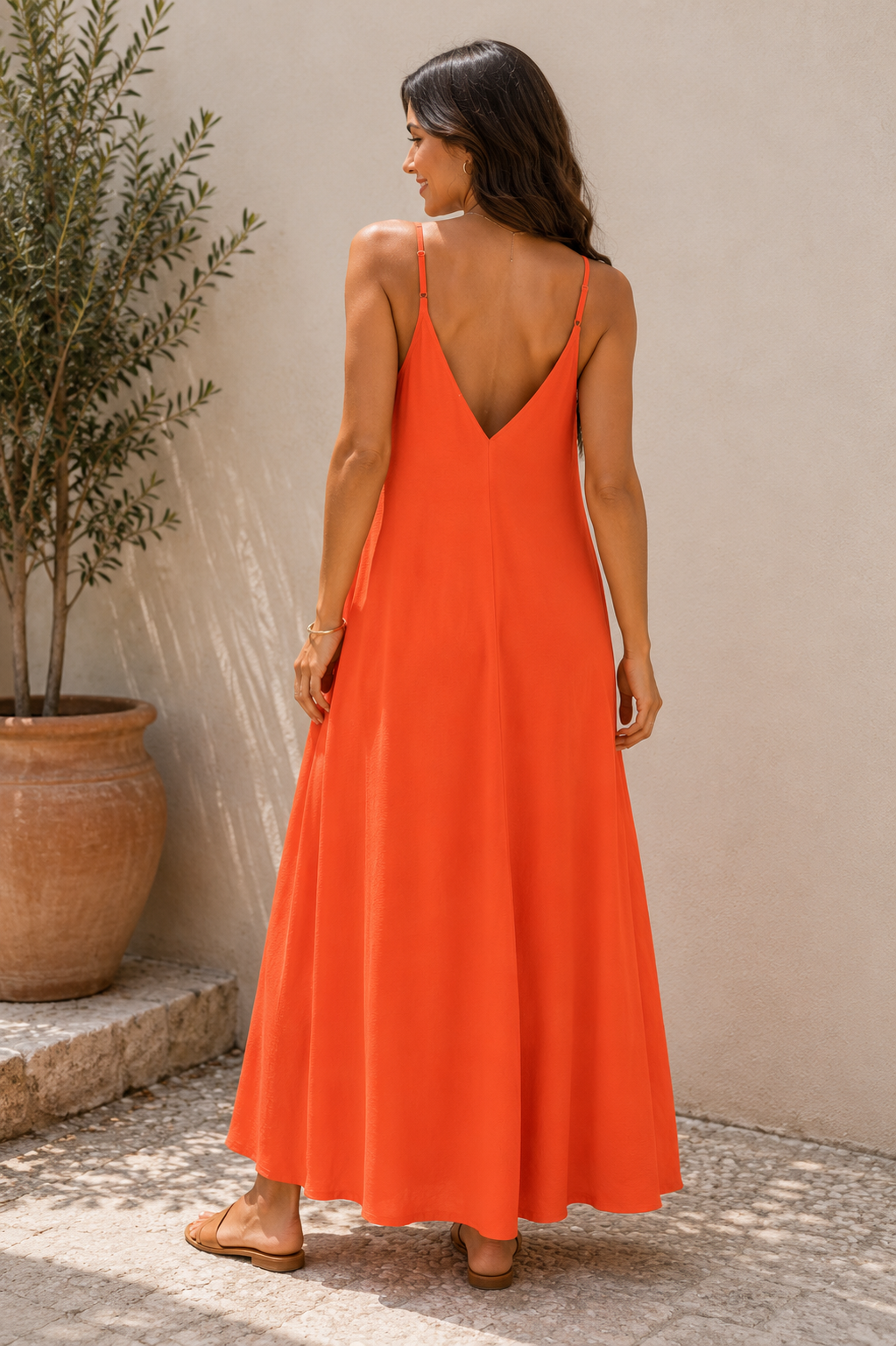 Kleed Kimberly corail/oranje