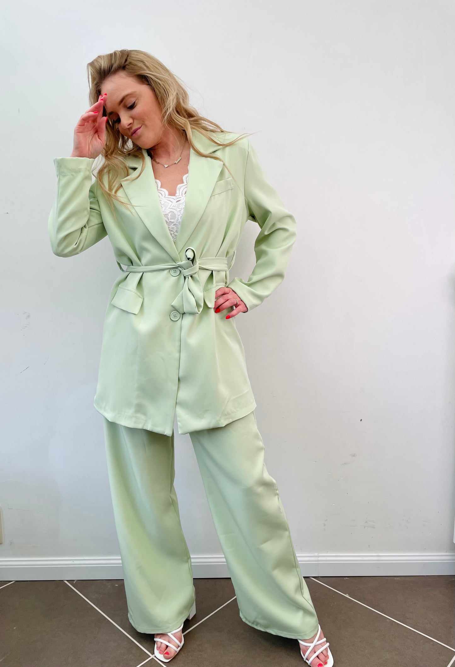 Broek licht groen