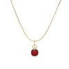Ketting BE jewels 390 goudkleurig bordeaux