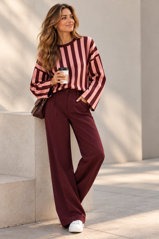 Broek Matteo Gatti burgundy