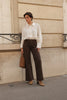 Jeansbroek Oraije Gaspard wide choco