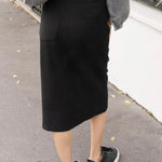 Rok Cindy zwart suède