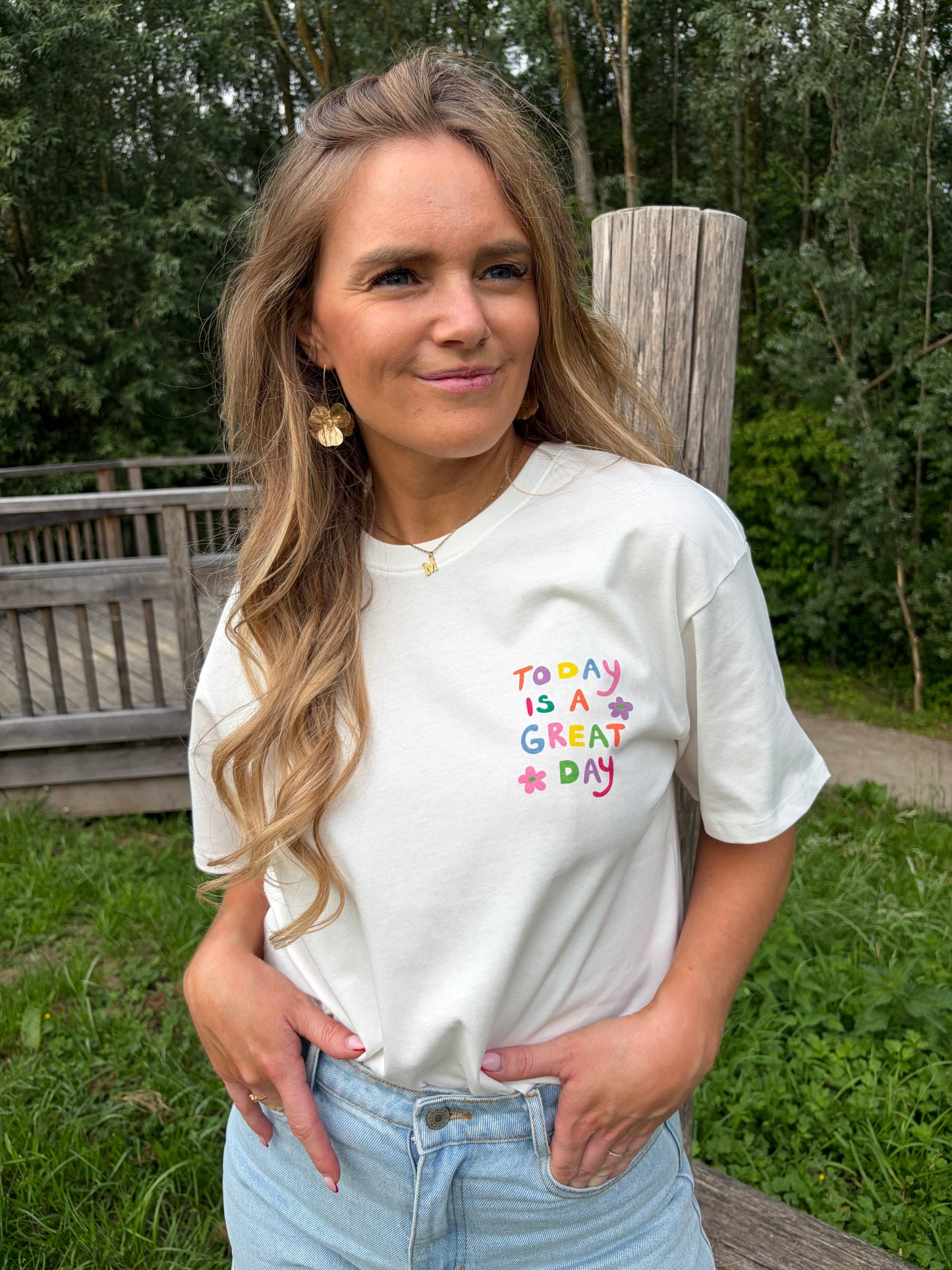T-shirt Mère wit great day