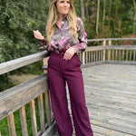 Broek Elli Plum