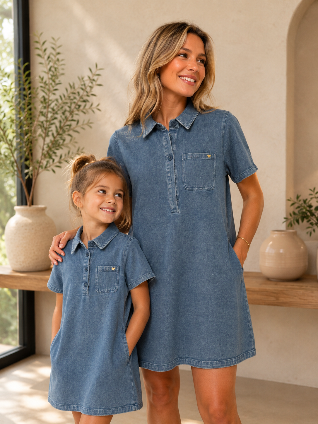 Jeanskleed mama blauw