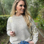 Pull Love taupe/beige
