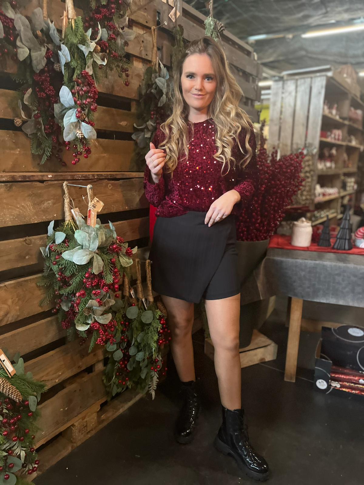 Short/rok Marie zwart