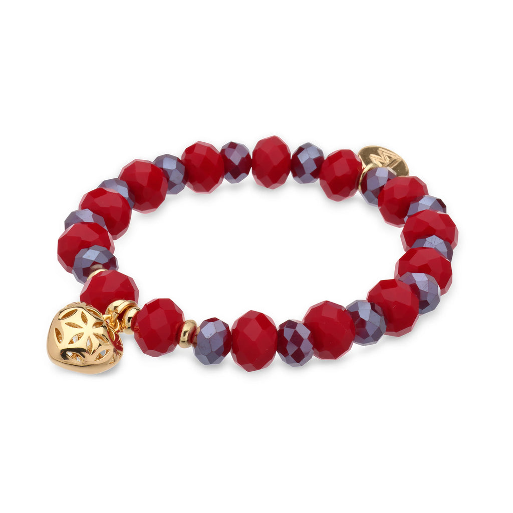 Babeza Elastische armband Bordeaux