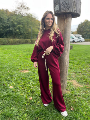 Broek Adinda Bordeaux