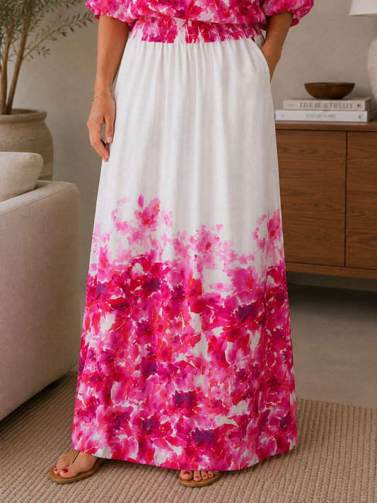 You're my lobster - Lange rok met print (C350L)