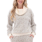 K-Design - Pull met rolkraag & dessin (B491