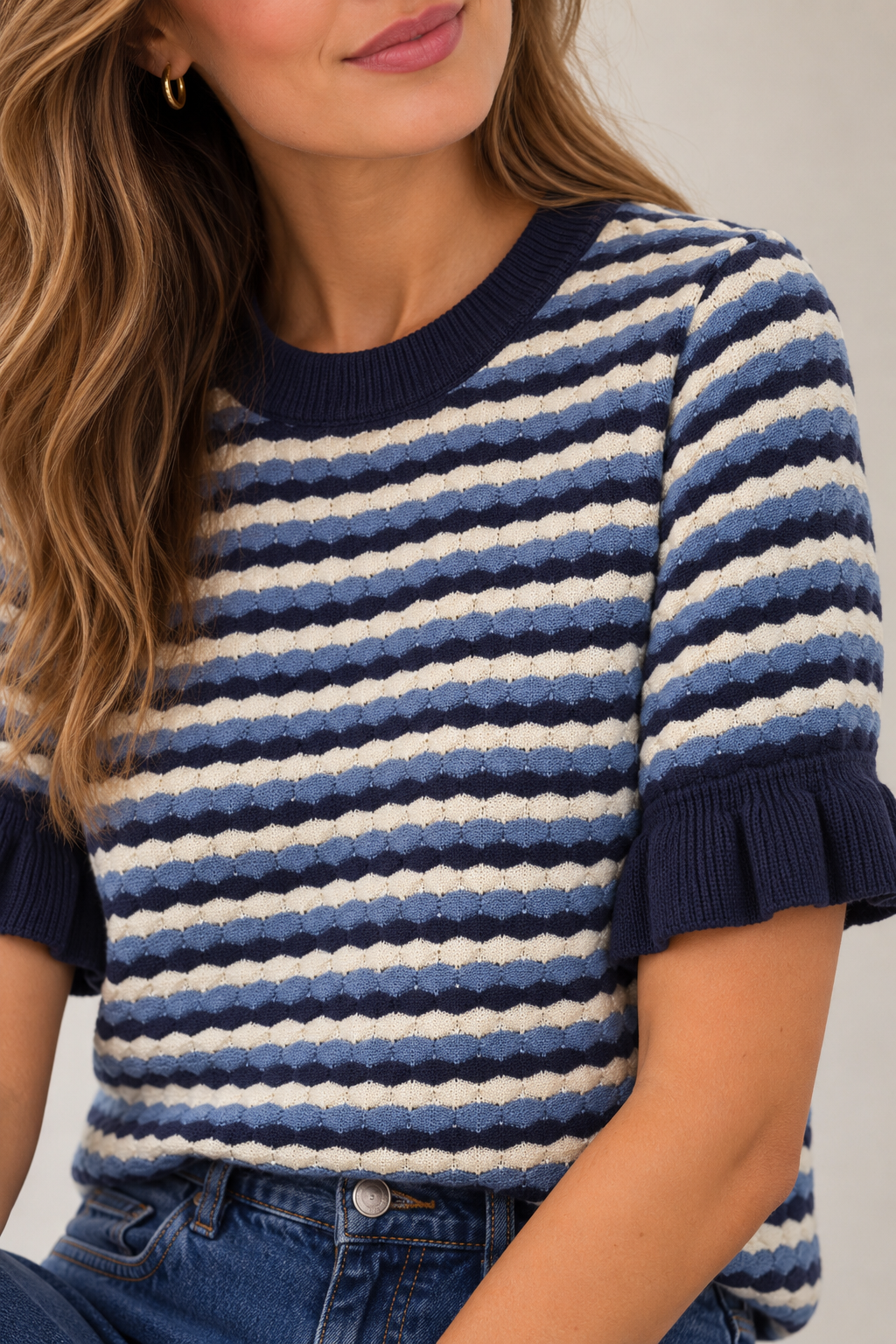 Bloesje Lut marine/jeans