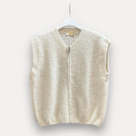 Debardeur met rits of-white