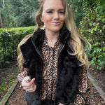 Vestje Evene zwart bont