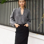 Rok Cindy zwart suède