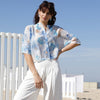 Hemd/bloes Amélie Loretta light blue