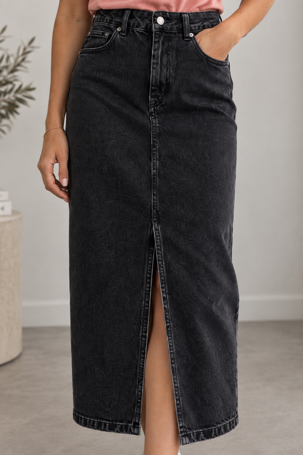 Jeansrok Maya zwart