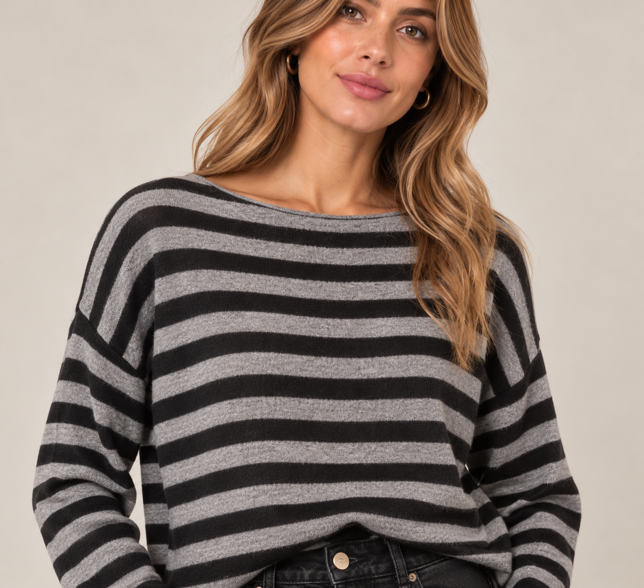 Pull j&l grijs/zwart