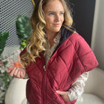 Vest Jules Bordeaux/navy
