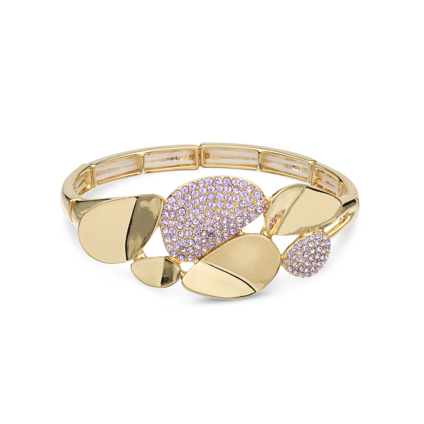 Elastische armband licht paars