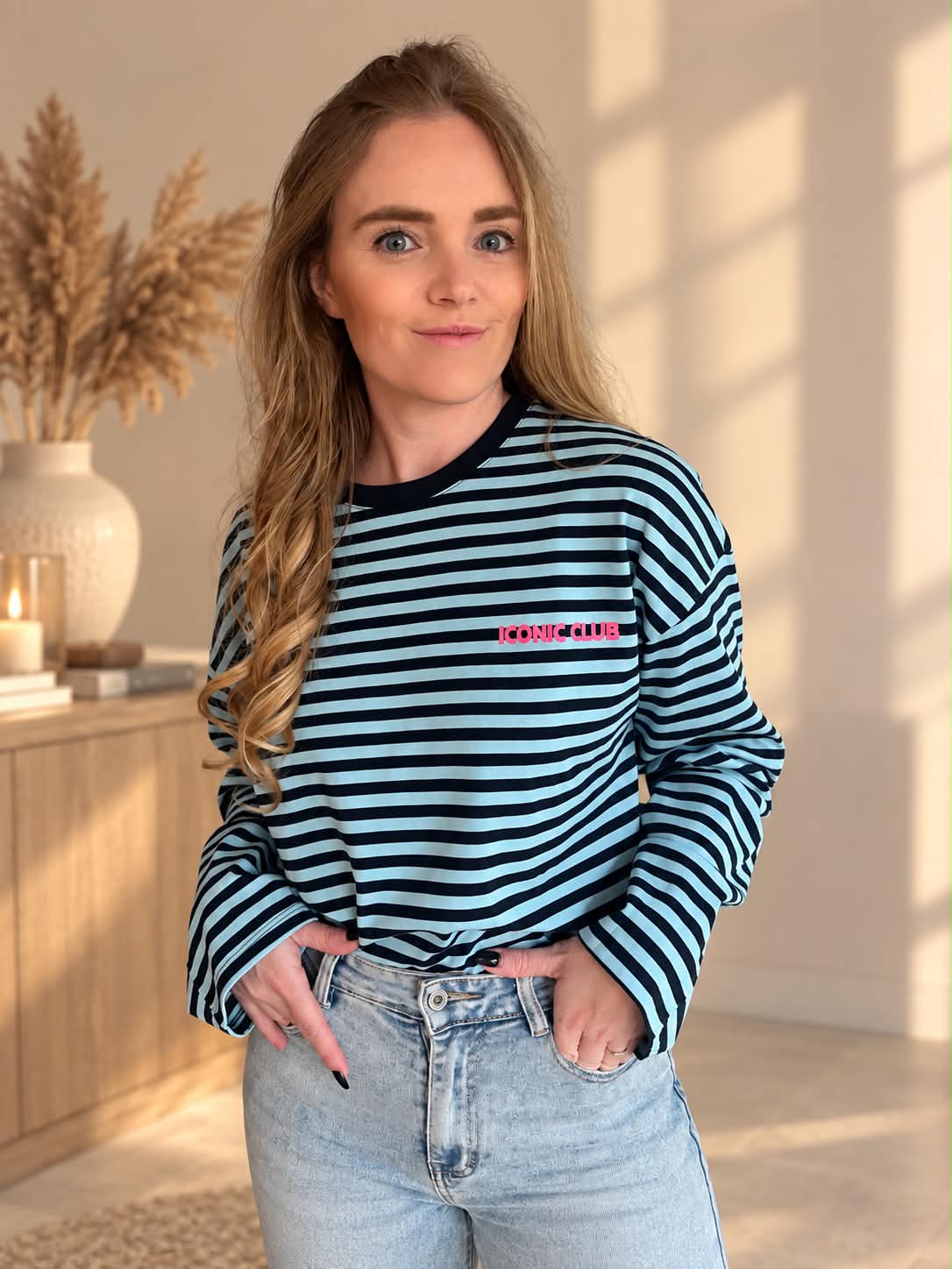 Pulletje mama blauw