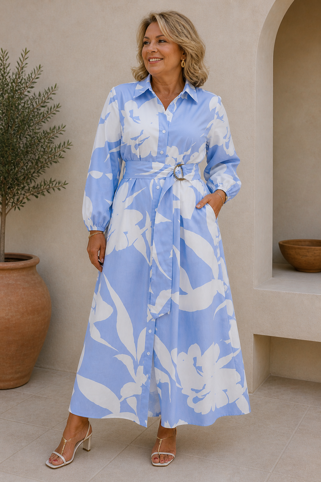 You're my lobster - Maxi jurk met design (C705L)
