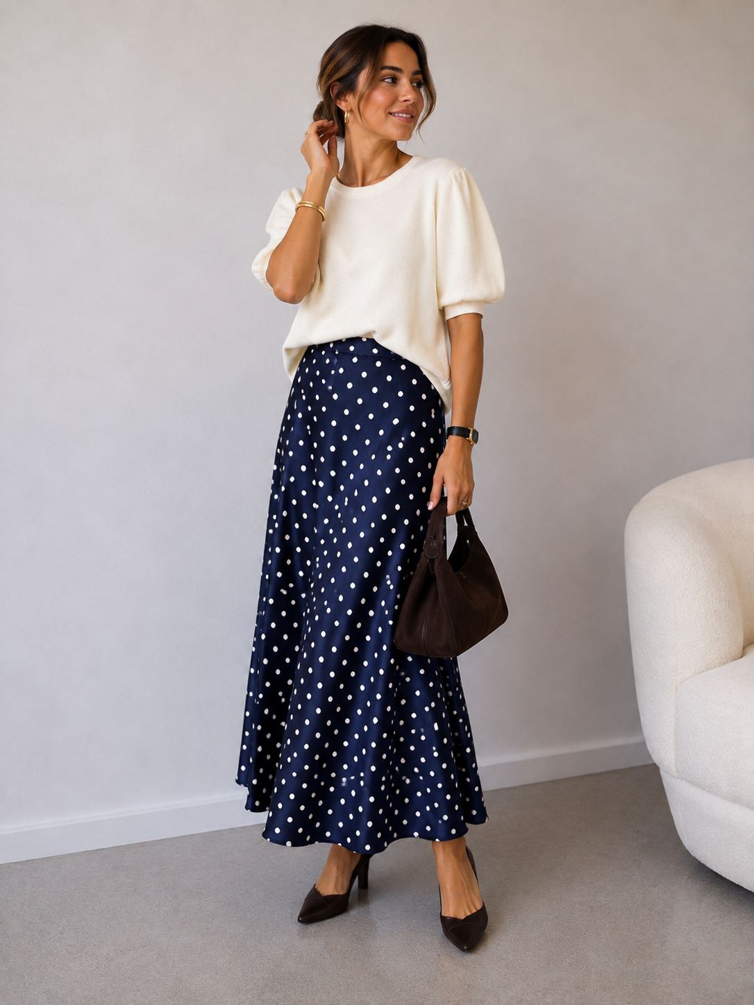 Rok J&L blauw polka