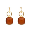 Oorbellen BE jewels goudkleurig camel 263