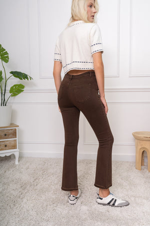 Jeansbroek Foly choco