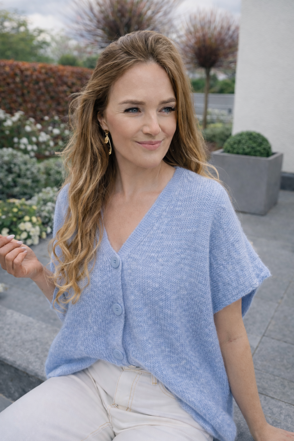 Gilet/debardeur Bella licht blauw
