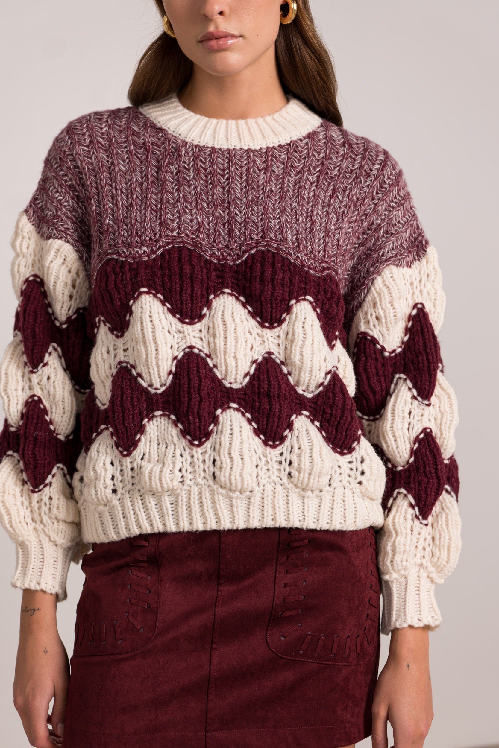 Pull Musy Bordeaux