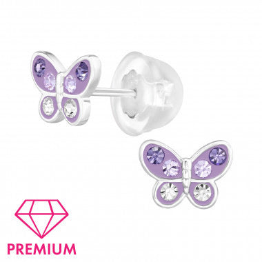 Vlinder 925 sterling paars