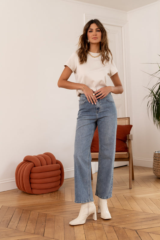 Jeansbroek Oraije Highwaist Ankle Straight